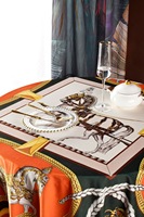 Nappe de Table classique à motif cheval, couverture de Table personnalisée, décoration de maison, nappe de luxe