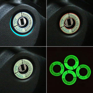 Copertura Decorativa per Foro Chiave di Accensione <span class=keywords><strong>Auto</strong></span>, Design Floreale in Alluminio, Adesivi Luminosi per <span class=keywords><strong>Citroen</strong></span> C-Elysee <span class=keywords><strong>C3</strong></span> C4 C5, <span class=keywords><strong>Accessori</strong></span> per Styling <span class=keywords><strong>Auto</strong></span> - Product Image 2