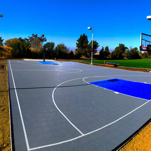 Revêtement <span class=keywords><strong>de</strong></span> sol sportif extérieur en dalles <span class=keywords><strong>de</strong></span> plastique PP, dalles synthétiques antidérapantes pour <span class=keywords><strong>terrain</strong></span> <span class=keywords><strong>de</strong></span> <span class=keywords><strong>basket</strong></span>-ball, dalles <span class=keywords><strong>de</strong></span> sol modulaires portables - Product Image 5