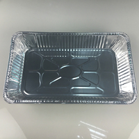 Récipient en aluminium profond demi-taille plateau en aluminium cuisson gril de service cuisson gâteau casserole en aluminium récipient alimentaire jetable casserole en aluminium