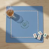 Nouveau tapis et nappe de mahjong modernes, réduction du bruit, personnalisés, antidérapants, imperméables, en caoutchouc, pour le divertissement