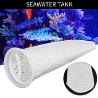 Sac filtrant en maille de nylon réutilisable de 200 microns avec anneau en plastique, pré-filtre en nid d'abeille 3D pour la filtration de l'eau des fosses de récif