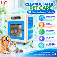 Machine de lavage et séchage automatique pour chiens et chats, entièrement en libre-service, avec stérilisateur et fer à repasser, rechargeable, pour salon de toilettage commercial