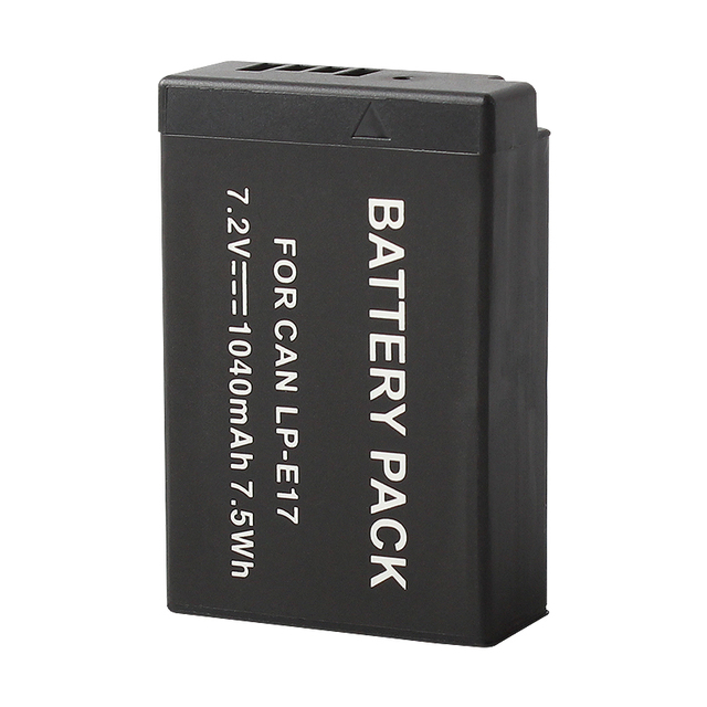 High Performance 1040mAh 7.2V LP E17 Replacement Camera Battery with Full Decoding for Canon EOS Series Cameras