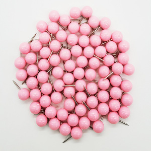 Transparent Rose Gold Ball Thumb Tacks Plastic Push <b>Pins</b> Bulk Pack For Corkboard And Office Use - Product Image 3