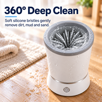 Nettoyeur de pattes électrique automatique pour chiens et chats, gobelet de nettoyage des pattes en PP pour un lavage rapide des pieds et un toilettage quotidien