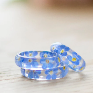 แหวนเรซิ่นใสลายดอกไม้จริง ซีรีส์ Forest Forget <span class=keywords><strong>Me</strong></span> <span class=keywords><strong>Not</strong></span> ราคาโรงงาน - Product Image 6