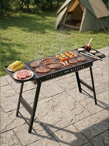 <span class=keywords><strong>Mesa</strong></span> Plegable para Exteriores con Brasero, <span class=keywords><strong>Parrilla</strong></span> <span class=keywords><strong>Argentina</strong></span> Clásica para Barbacoa - Product Image 1