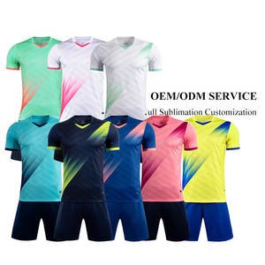 优质足球套装穿定制青年足球球衣男子足球训练球衣套装 - Product Image 2