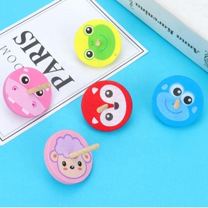 Mini Kids Wooden Spinning <strong>Tops</strong> Painted <strong>Spin</strong> <strong>Top</strong> Vintage Craft Gyroscopes Great Gift for Toddlers Boys and Girls - Product Image 3