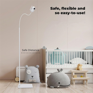 Support de fixation pivotant à col de cygne pour <span class=keywords><strong>babyphone</strong></span>, support de fixation flexible pour sol, compatible avec Infant Optics VTech <span class=keywords><strong>Motorola</strong></span> - Product Image 6