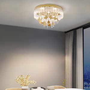 Plafonnier <span class=keywords><strong>LED</strong></span> en acier inoxydable élégant avec cristaux en forme de papillon, pour hôtel, appartement, entrepôt au Royaume-Uni, 3500K 6000K - Product Image 6