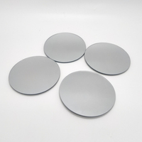 8 "10" 12 "plateaux de miroir ronds 2mm plaques de bougie de miroir de cercle pour la couleur personnalisée de table de mariage de pièce maîtresse de table