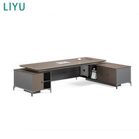 Bureau de direction convertible en bois sur mesure fabriqué en Chine par Liyu, mobilier de haute qualité pour les professionnels