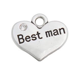 All'ingrosso <span class=keywords><strong>lettere</strong></span> a forma di cuore in lega mamma papà amico Nana sorella padrino famiglia fai da te ciondolo accessori per gioielli - Product Image 6