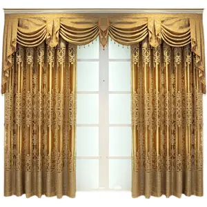 Factory supply 40-70% blackout warm and soft linen bamboo curtain fabric, curtain size color embroidery process custom order