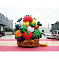 Donut géant gonflable, modèle publicitaire gonflable de nourriture (crème glacée, fruits, pain) pour la promotion