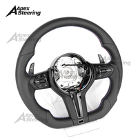 Volant de voiture en cuir pour BMW Série 3 X1 X3 X4 X5 X6 F10 F18 F11 F12 F30 F20 M M2 M3 M4 M5 M6 X5M F80 F82 F34 E46 E90 E91