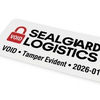 Etiquetas de Seguridad VOID a Prueba de Manipulación, Etiquetas de Seguridad PET Troqueladas Personalizables, Cajas de Envío para Productos Electrónicos de Alto Valor, Protección Antirrobo