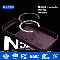 Coque personnalisée pour iPhone 18 ProMax, finition floquée, magnétique, structure pliable TPU+PC, couleur personnalisée, fabrication OEM/ODM, vente en gros