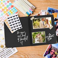 Vente directe d'usine feuille d'or 7 pouces bricolage Scrap Book avec coin protecteur mémoire Scrapbooking pour mariage bébé famille Scrapbook