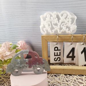 Moules de coulée en résine faits à la main pour bricolage Ins Style ornements décoratifs Silicone voiture Puzzle moule X0359 outils de gâteau - Product Image 1