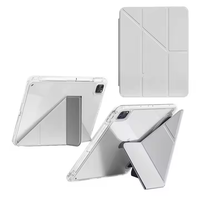 Pour iPad Pro 13 pouces M5 2025 8ème génération, housses de tablette, coque arrière transparente en acrylique avec porte-crayon de haute qualité, best-seller
