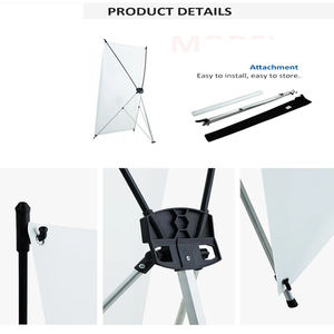 أعلى ترويج مخصص معدني رخيص الثمن جودة عالية شعار مخصص طباعة <span class=keywords><strong>X</strong></span> بانر لترويج المعرض التجاري والإعلان - Product Image 2