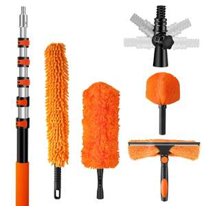 Langstrecken-Teleskopstange Leichtgewichtige Aluminium-Verlängerungsstange mit Universalschraubspitze für Reinigungswerkzeuge - Product Image 1