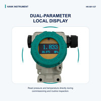 Transmetteur de pression et de température à double sortie Hanke HK-801GT 4-20mA + RS485 avec affichage numérique local IP66 Précision 0,25%FS