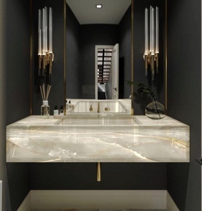 YDSTONE Customized Natural White Jade <strong>Marble</strong> Slab Price Backlit White <strong>Onyx</strong> <strong>Marble</strong> for Countertop Vanity - Product Image 4