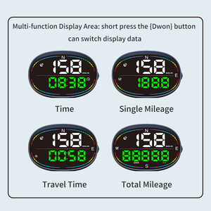 Head-up Display, Pantalla de 3 Pulgadas Universal para Automóvil, Velocímetro GPS con Velocidad, Hora, Brújula, Advertencia de Exceso de Velocidad - Product Image 3