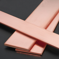Barre de cuivre pour busbar, prix au kg, barre de cuivre flexible laminée plate pour mise à la terre