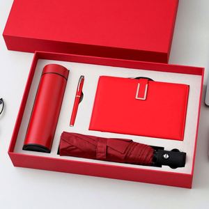Hot Corporate Gift Box Set <b>Smart</b> Thermos Cup Umbrella A5 Hardcover Notebook Custom logo Meeting Items Luxury Business Gift Set - Product Image 6