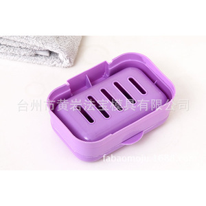 Porte-savon de voyage avec couvercle rabattable, rectangulaire, en plastique, avec drainage, pour salle de bain et toilettes - Product Image 2