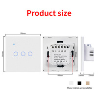 Interruptor Inteligente de Luz de 220V Compatible con Alexa y Google Home, para Sistema Zigbee, Control Remoto por Aplicación, Sensor Inteligente