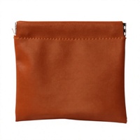 Mini pochette en cuir PU personnalisable avec logo, pour écouteurs, laboratoire, voyage, courses, cadeau