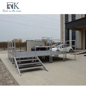 เวทีอลูมิเนียมสี่ขา แข็งแรงทนทาน สำหรับงานแสดงสินค้าและบูธแสดงสินค้า - Product Image 3