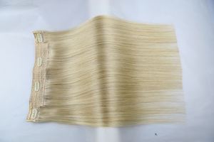 Extensiones de Cabello Humano Virgen Ruso 100%, Doble Trama, Rubio, Sedoso <span class=keywords><strong>y</strong></span> Suave, para Salón Profesional - Product Image 2