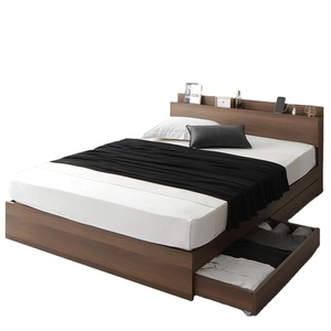 Hot Bán Sang Trọng Hiện Đại Sồi Giường Bằng Gỗ Khung Cho Vua Đầy Đủ Nữ Hoàng Kích Thước Với 2 Lưu Trữ Ngăn Kéo Chất Lượng Cao Đồ Nội Thất - Product Image 1