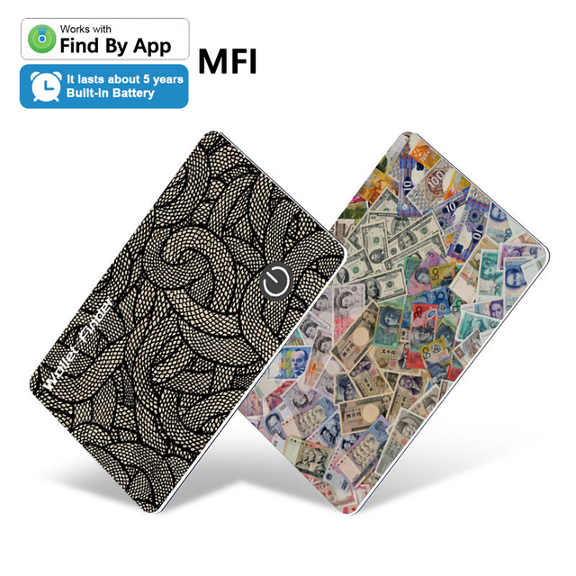 Personalized Custom Find by Card Locator GPS Tracker Localizador Tarjeta Ultra Thin IP68 Waterproof Air Card Wallet Finder Card