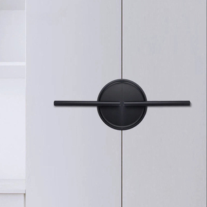 Paired Round Wardrobe Pull Handles Recessed Slot Concealed Cabinet <strong>Door</strong> <strong>Knobs</strong> for Apartments Hotels Homestays Malls - Product Image 5