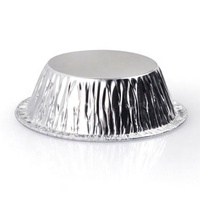 3*1" 50ml Moules à tartelettes jetables en aluminium avec couvercle PET, qualité alimentaire, résistants au four, en mousse de pâte, pour cuisson de gâteaux