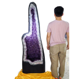 Vente en gros de grande améthyste naturelle cathédrale de guérison grotte d'améthyste en forme de dôme magnifique géode d'améthyste pour la géomancie des magasins - Product Image 3