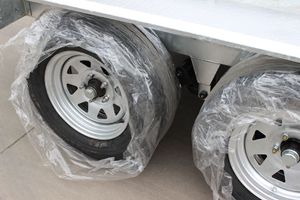 <span class=keywords><strong>Remolque</strong></span> de Transporte de 3.5T para Excavadora, ATV, Vehículo <span class=keywords><strong>Todoterreno</strong></span>, Plataforma Plana de 4 Ruedas con Freno Eléctrico y Rampa - Product Image 2