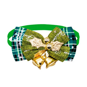 Kingtale Colliers de Noël pour chat Breakaway avec nœud élégant Collier de <span class=keywords><strong>chaton</strong></span> de Noël à carreaux rouges et verts avec cloche <span class=keywords><strong>Noeud</strong></span> <span class=keywords><strong>papillon</strong></span> amovible - Product Image 5