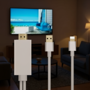 Cable HDMI para iPhone con cargador de 5V 1A y adaptador de audio y video con conector de luz - Product Image 3