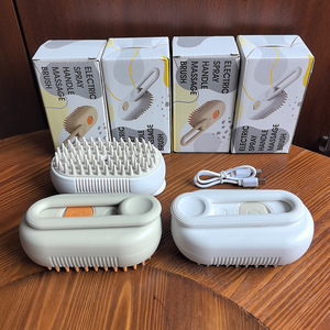 3 in 1 <strong>Cat</strong> Steamy <strong>Brush</strong> With <strong>Steamer</strong> Cleaning and Pet Hair Removal Steam <strong>Brush</strong> for Dogs and <strong>Cats</strong> Pet Spray Hair Comb - Product Image 2