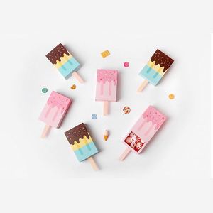Ice Cream Shape Candy Color Cute Folding Paper Packaging Cartoon Popsicle Drawer Wedding <b>Birthday</b> Gift <b>Box</b> - Product Image 1