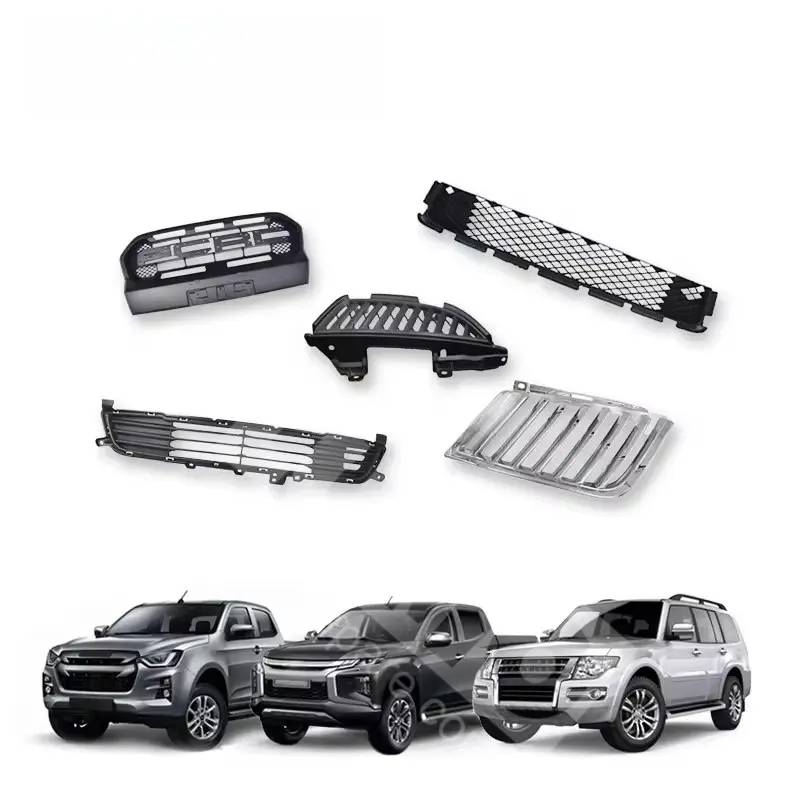 Autopartes 4x4 Car ABS Material Front Hood Bumper Grills para Mitsubishi Pajero L200 Toyota Hilux Prado Ford Ranger F150 Grill